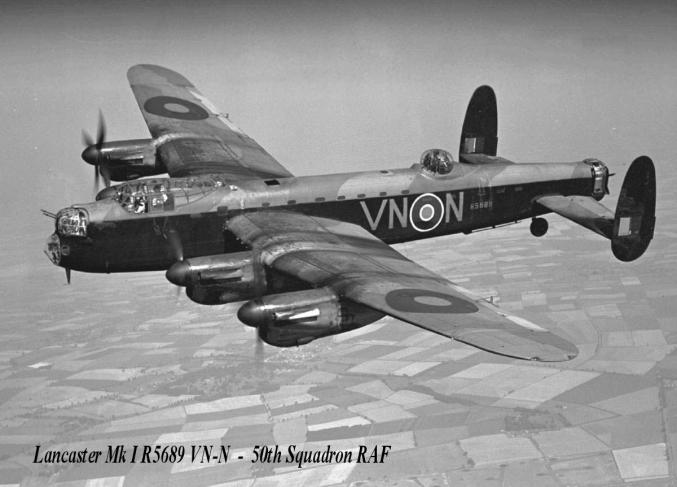 Lancaster Mk I R5689 VN-N - 50th Squadron RAF